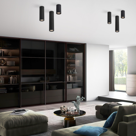 Plafoniera TUNE GU10 1 x max 10W LED Negru 5,5 cm [1]