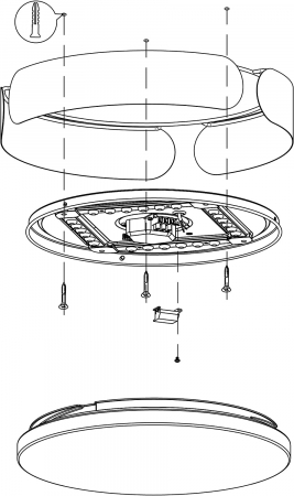 Plafoniera VALCASOTTO LED 20W lumina calda [4]