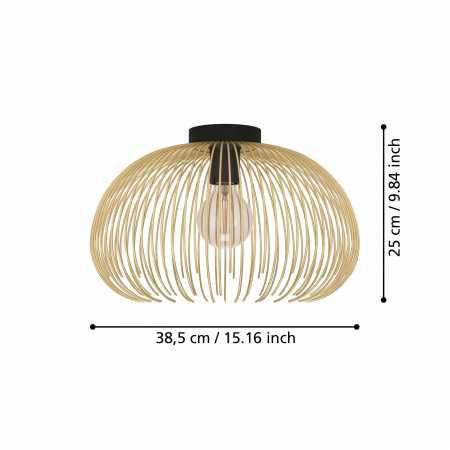 Plafoniera VENEZUELA E27 1x40W 38.5 cm [2]