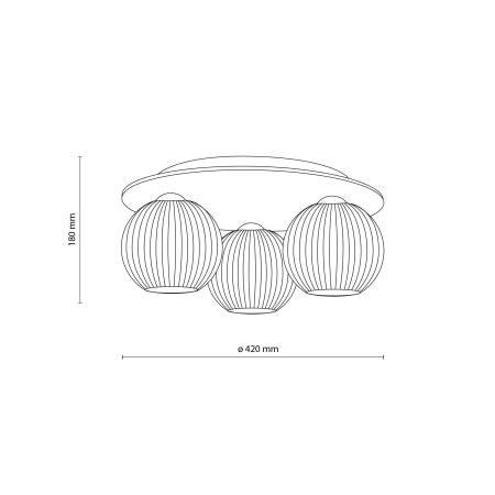 Plafoniera VIRLO E14 max 10W LED  42 cm [7]