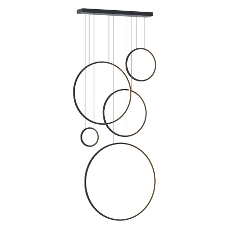 Lustre si pendule - Saturno Black 100W LED lampă suspendată mezanin