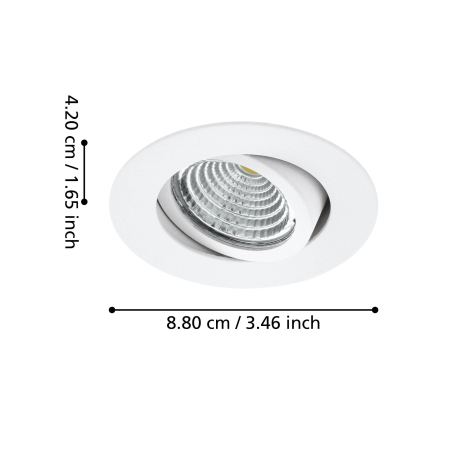 Set spoturi incastrate dimabile SALICETO LED 3x6W lumina neutra [2]