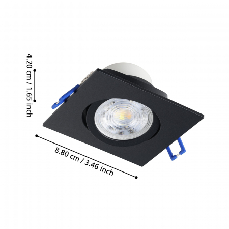Spot incastrat dimabil SALICETO LED 6W lumina neutra 8.8 cm [4]