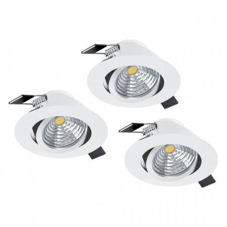 Spoturi - Set spoturi incastrate dimabile SALICETO LED 3x6W lumina neutra