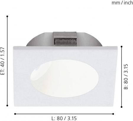 Spot incastrat ZARATE LED 2W lumina calda [2]