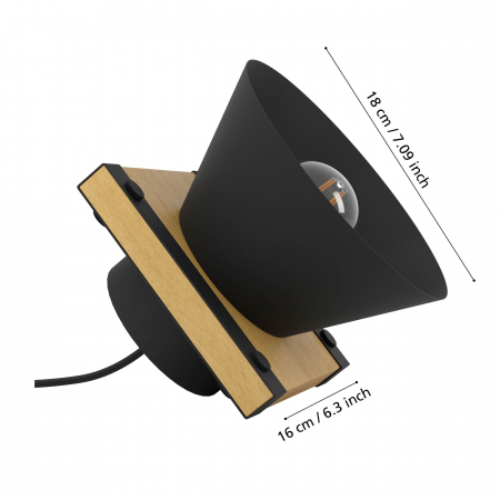 Veioza MACCLES E27 1X15W [3]