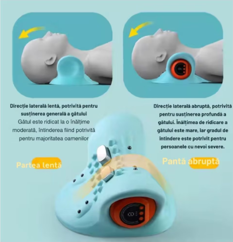 Perna de Masaj Electrica 3D pentru Gat cu Incalzire si Telecomanda – Masaj Profund cu Framantare & Functie de Relaxare Termica [3]