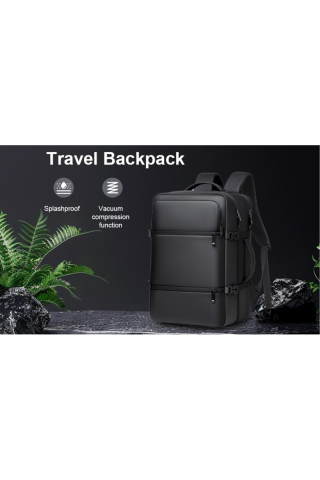 telux ® Rucsac de călătorie business cu compresie în vid, impermeabil, capacitate mare [6]