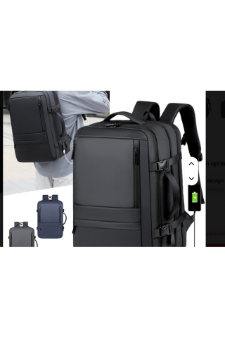 telux ® Rucsac de călătorie business cu compresie în vid, impermeabil, capacitate mare [7]