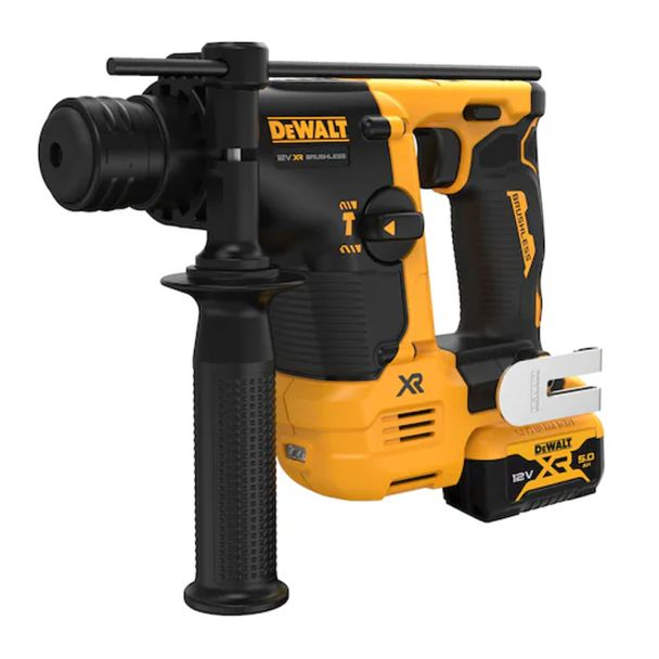 Ciocan rotopercutor SDS Plus DeWALT DCH072P2, 1.1 J, cu 2 acumulatori XR 12V / 5.0Ah si incarcator [4]