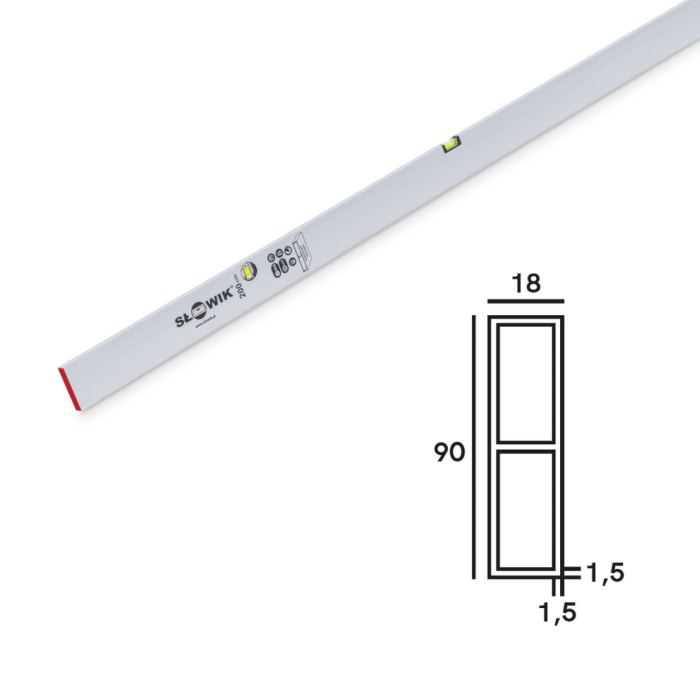 Dreptar cu 2 bule - 200 cm [2]