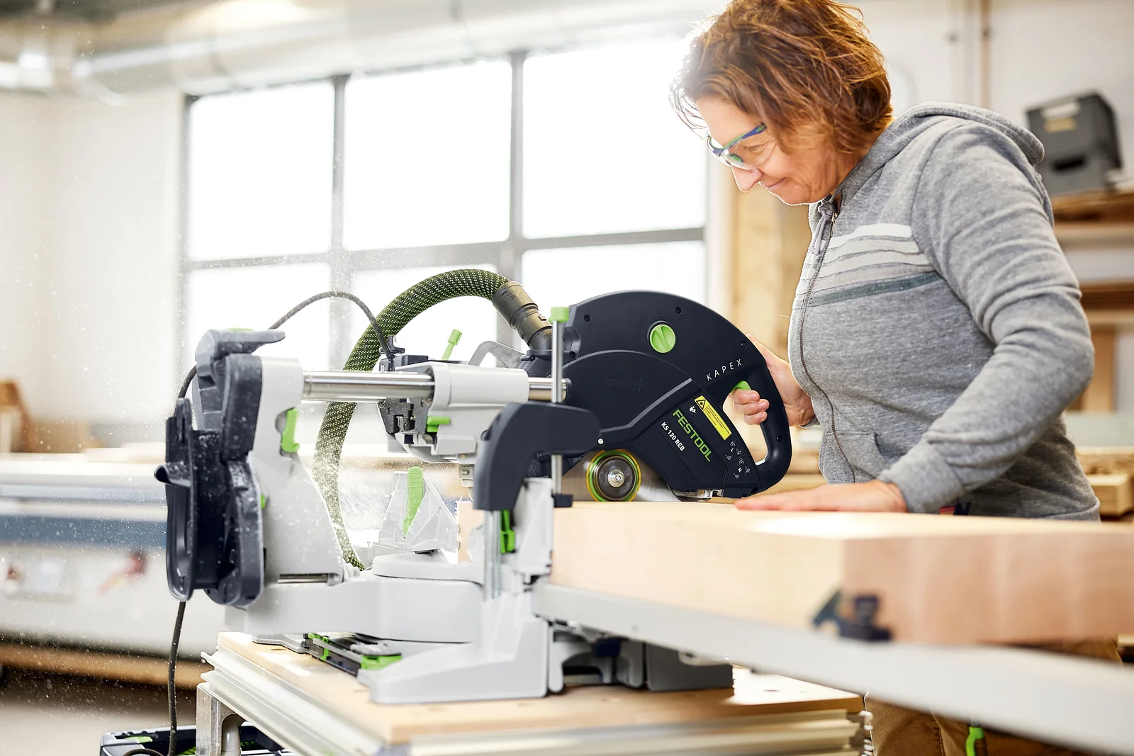 Festool Ferastrau circular stationar cu sanie de glisare KAPEX KS 120 REB-Set-MFT [7]