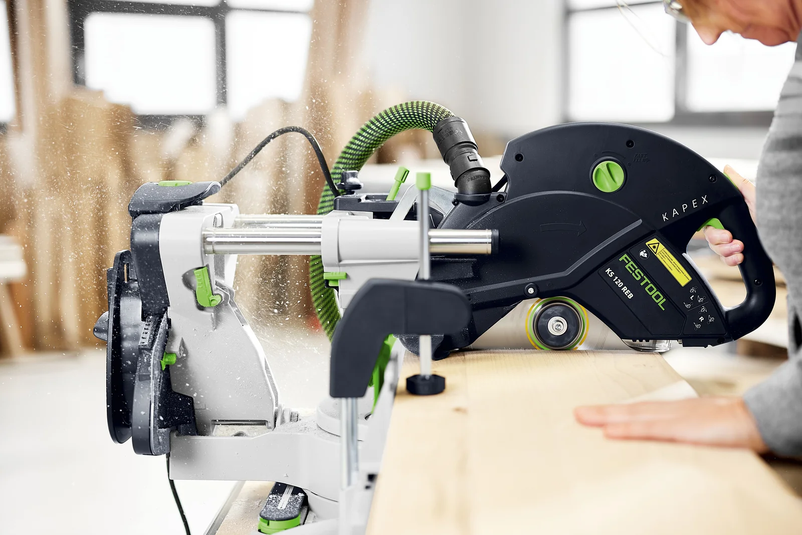 Festool Ferastrau circular stationar cu sanie de glisare KAPEX KS 120 REB-Set-MFT [5]