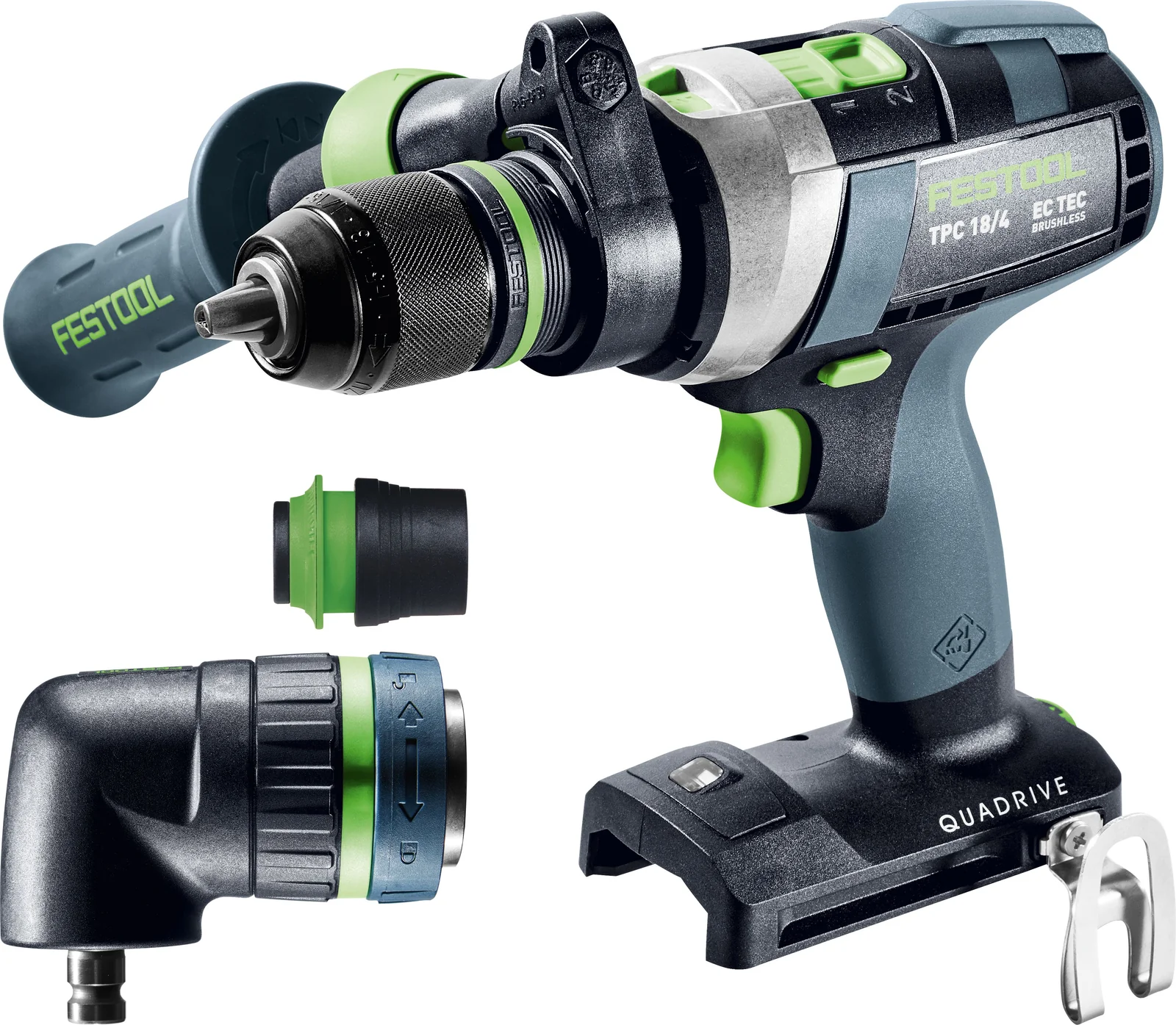 Festool Masina de gaurit cu percutie, cu acumulator QUADRIVE TPC 18/4-Basic-Set [2]