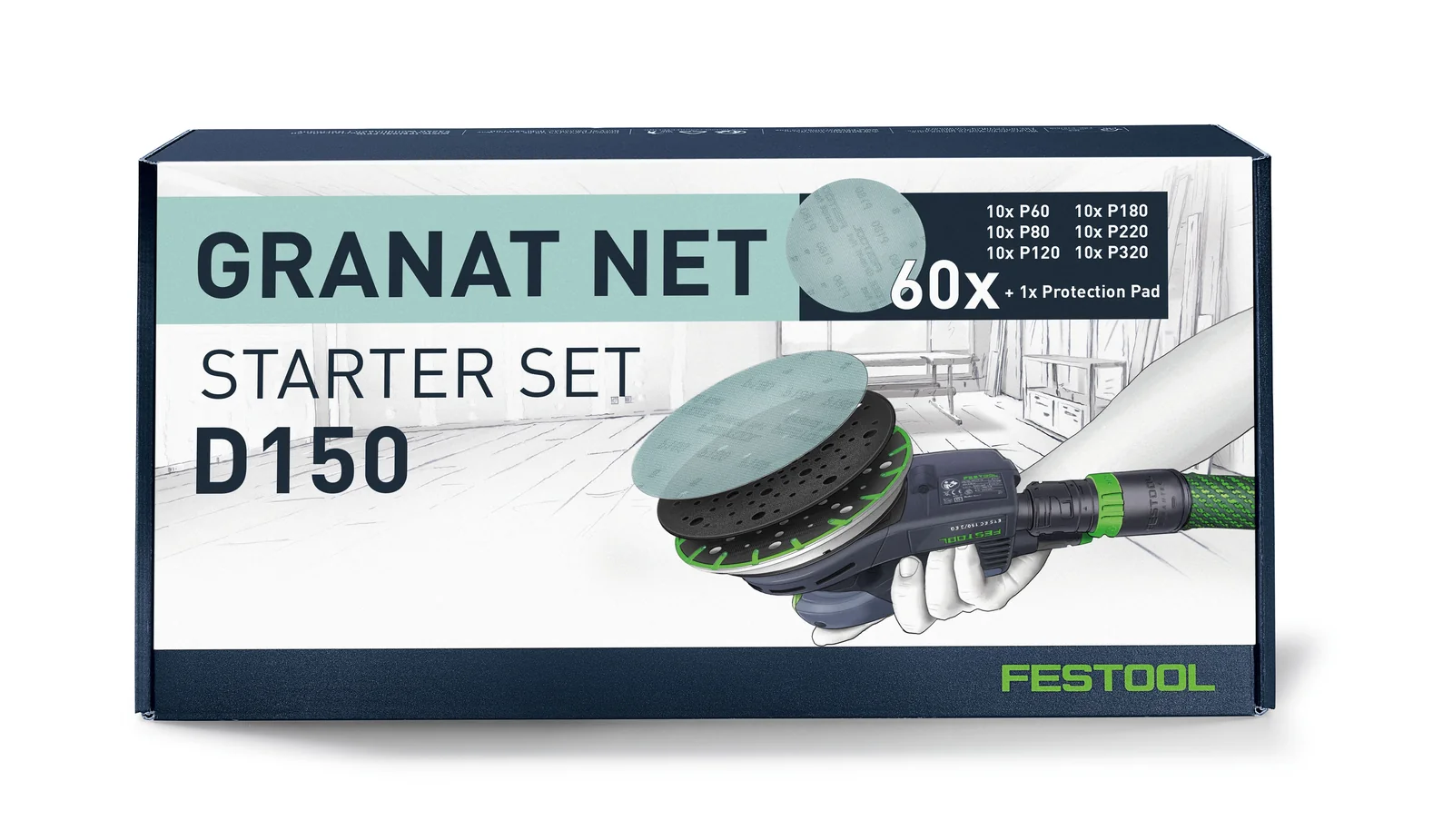 Festool Material abraziv reticular Granat Net D150 GR NET-Set [2]