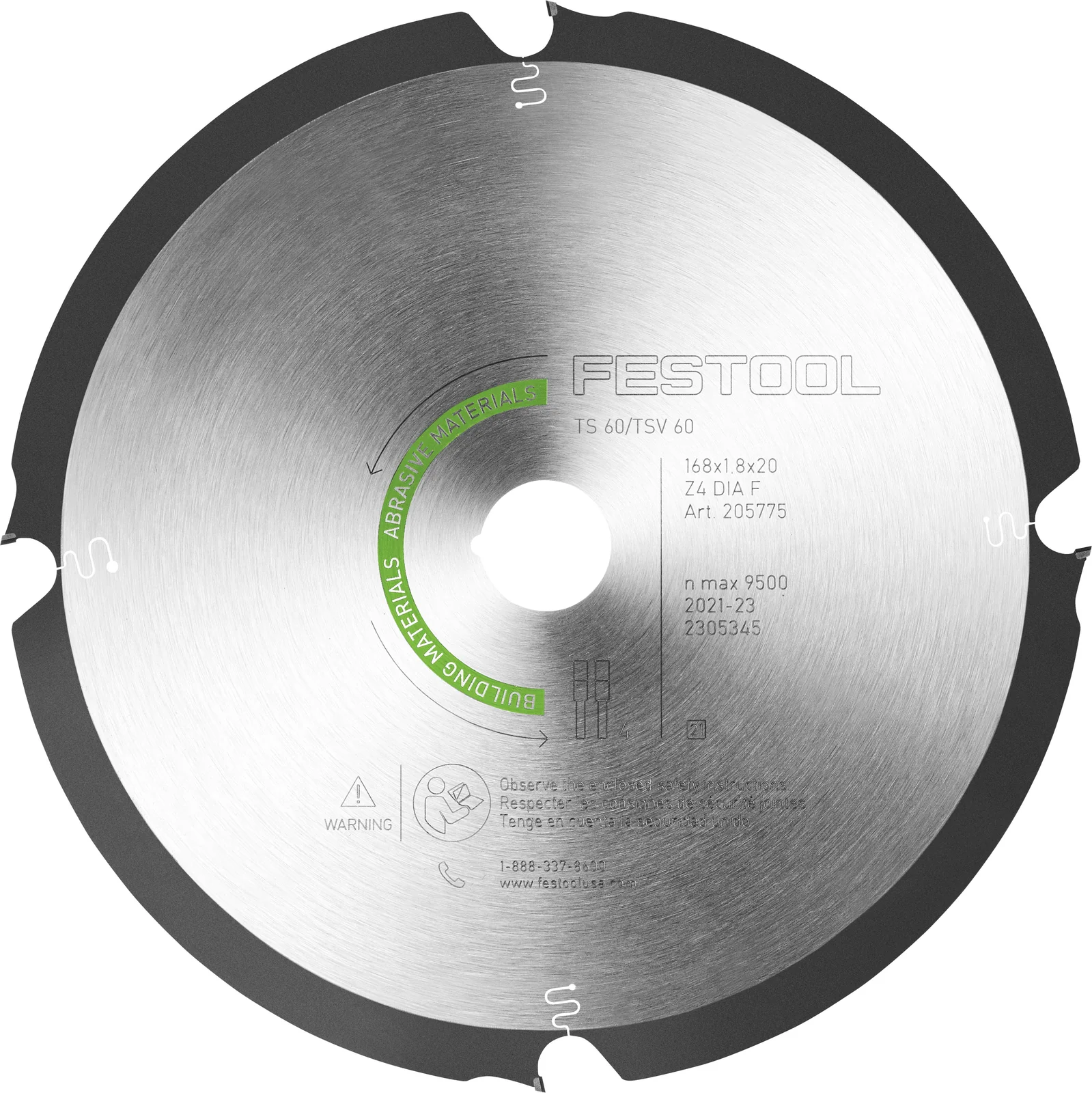 Festool Pânză de ferăstrău diamantată ABRASIVE MATERIALS DIA 168x1,8x20 F4 [2]