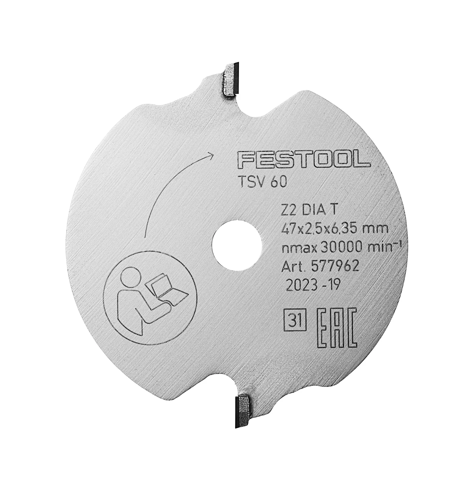 Festool Pânză de ferăstrău incizor WOOD FINE CUT SPECIAL DIA 47x2,5x6,35 T2 [2]