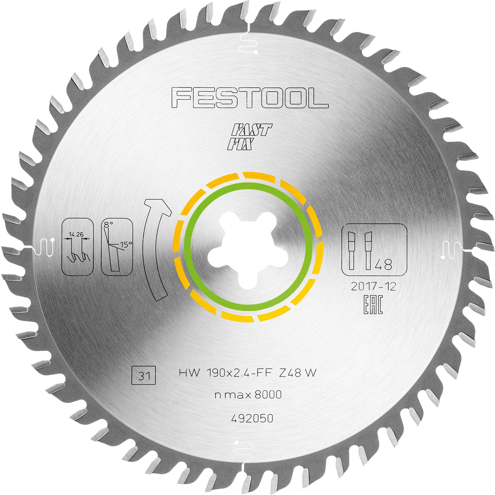 Festool Panza de ferastrau WOOD FINE CUT HW 190x2,4 FF W48 [2]