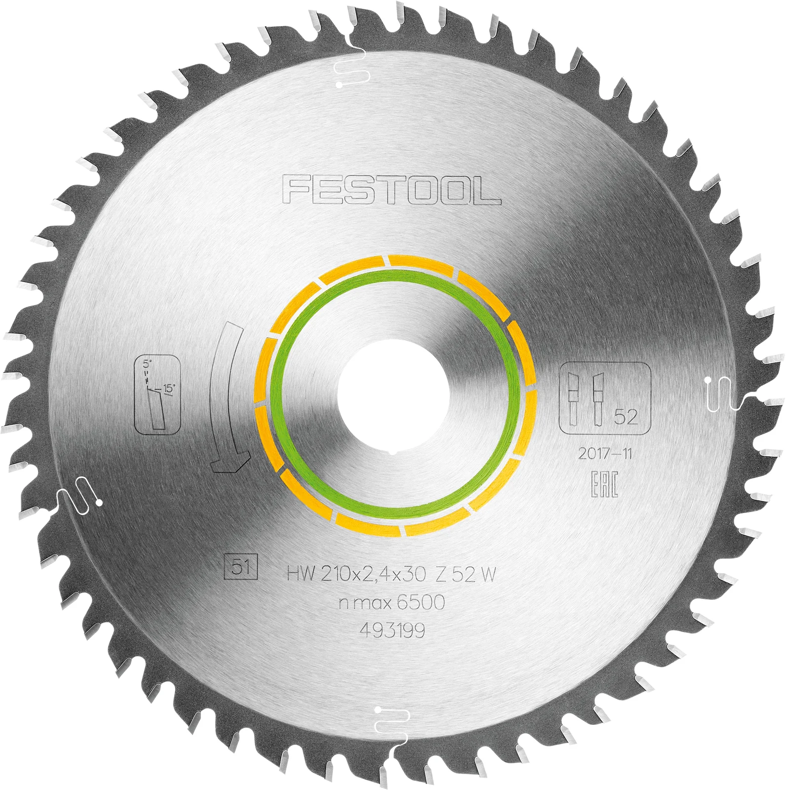 Festool Panza de ferastrau WOOD FINE CUT HW 210x2,4x30 W52 [2]