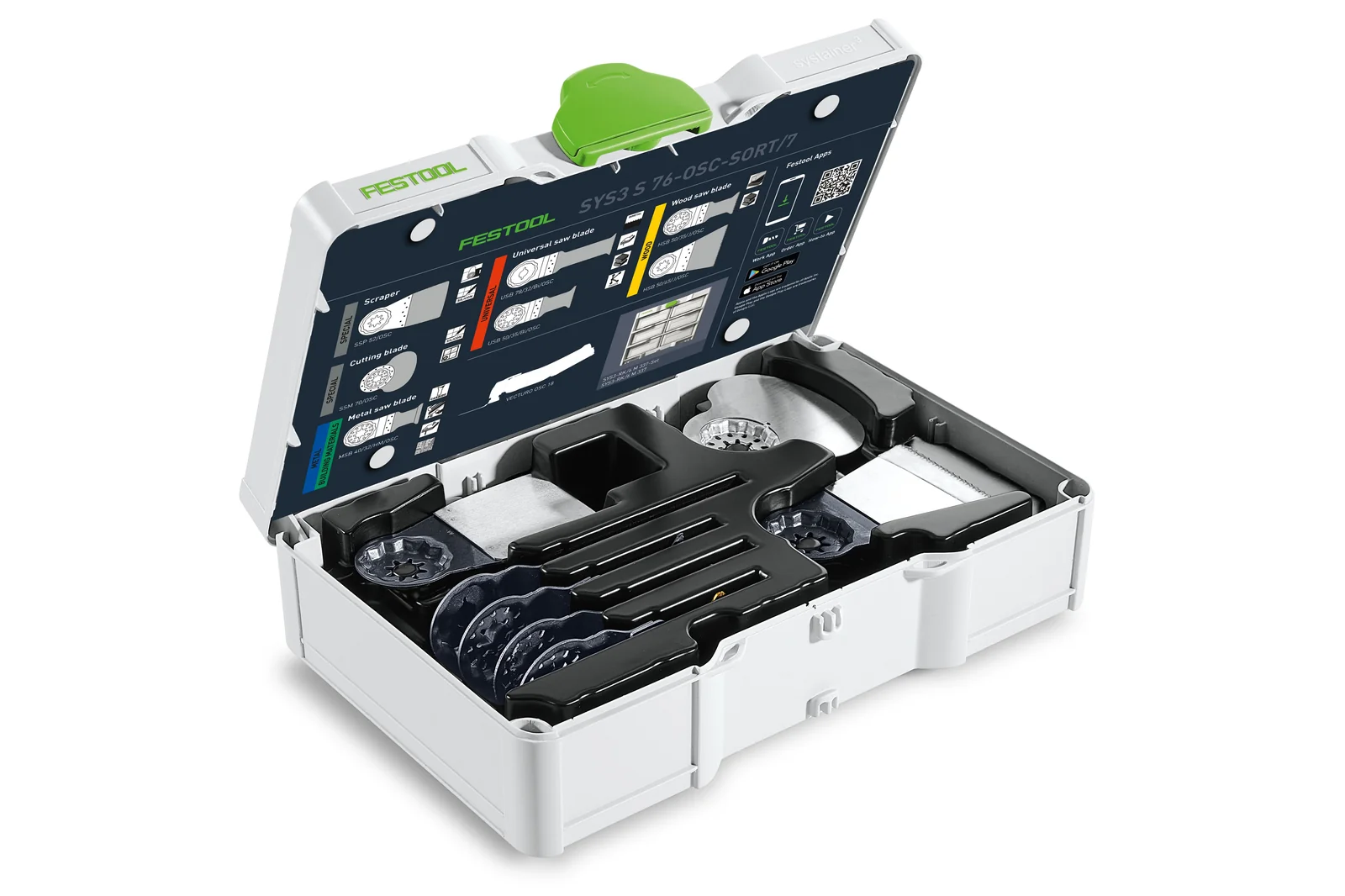 Festool Setul de pânze de ferăstrău pentru scula electrică oscilatoare multifuncţională SYS3 S 76-OSC-SORT/7 [2]