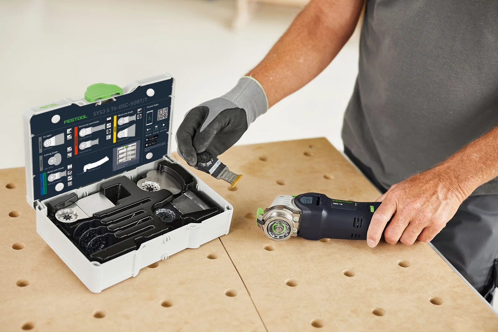 Festool Setul de pânze de ferăstrău pentru scula electrică oscilatoare multifuncţională SYS3 S 76-OSC-SORT/7 [3]