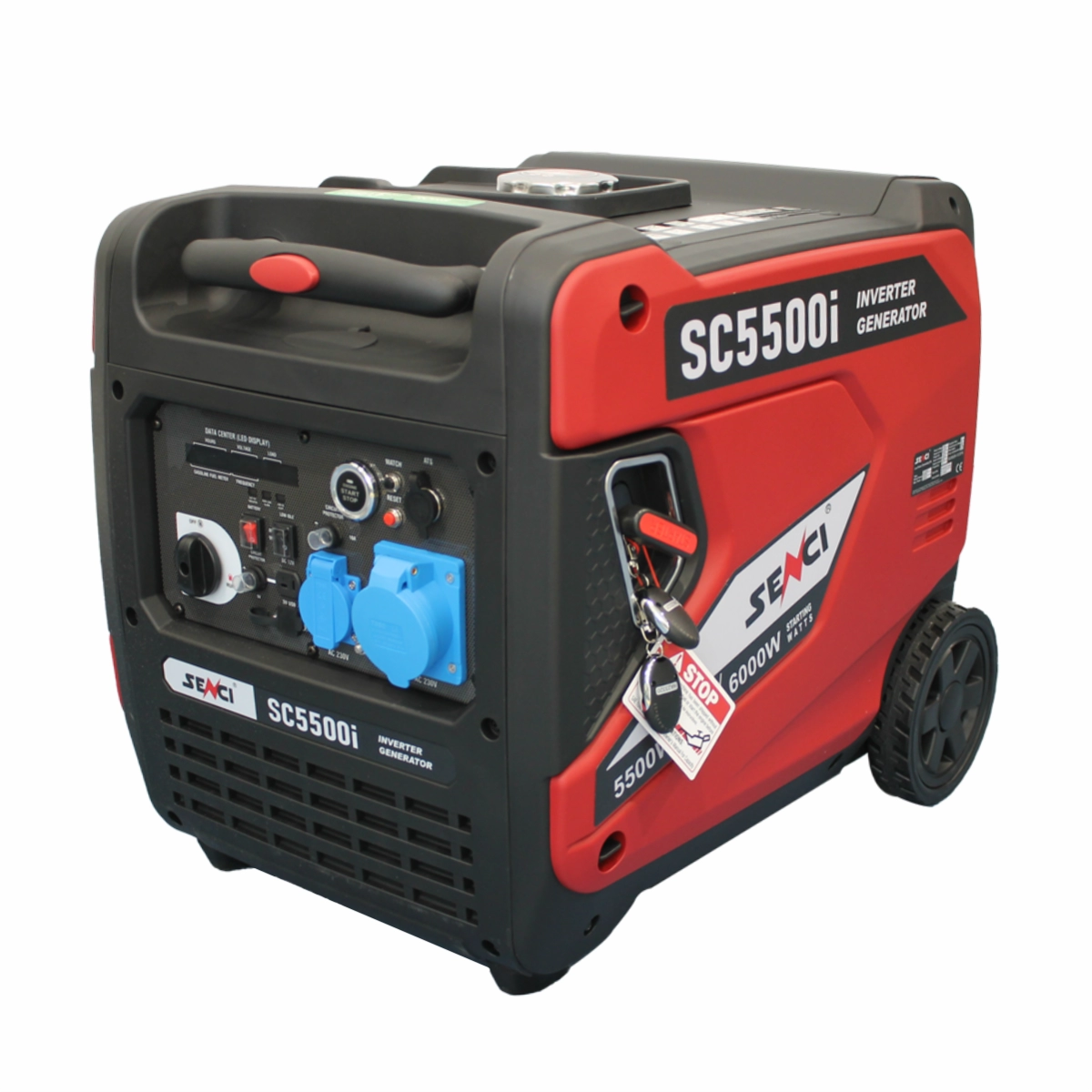 Generator inverter SENCI SC5500iE putere maxima 6.0 kW 230V pornire electrica insonorizat [4]