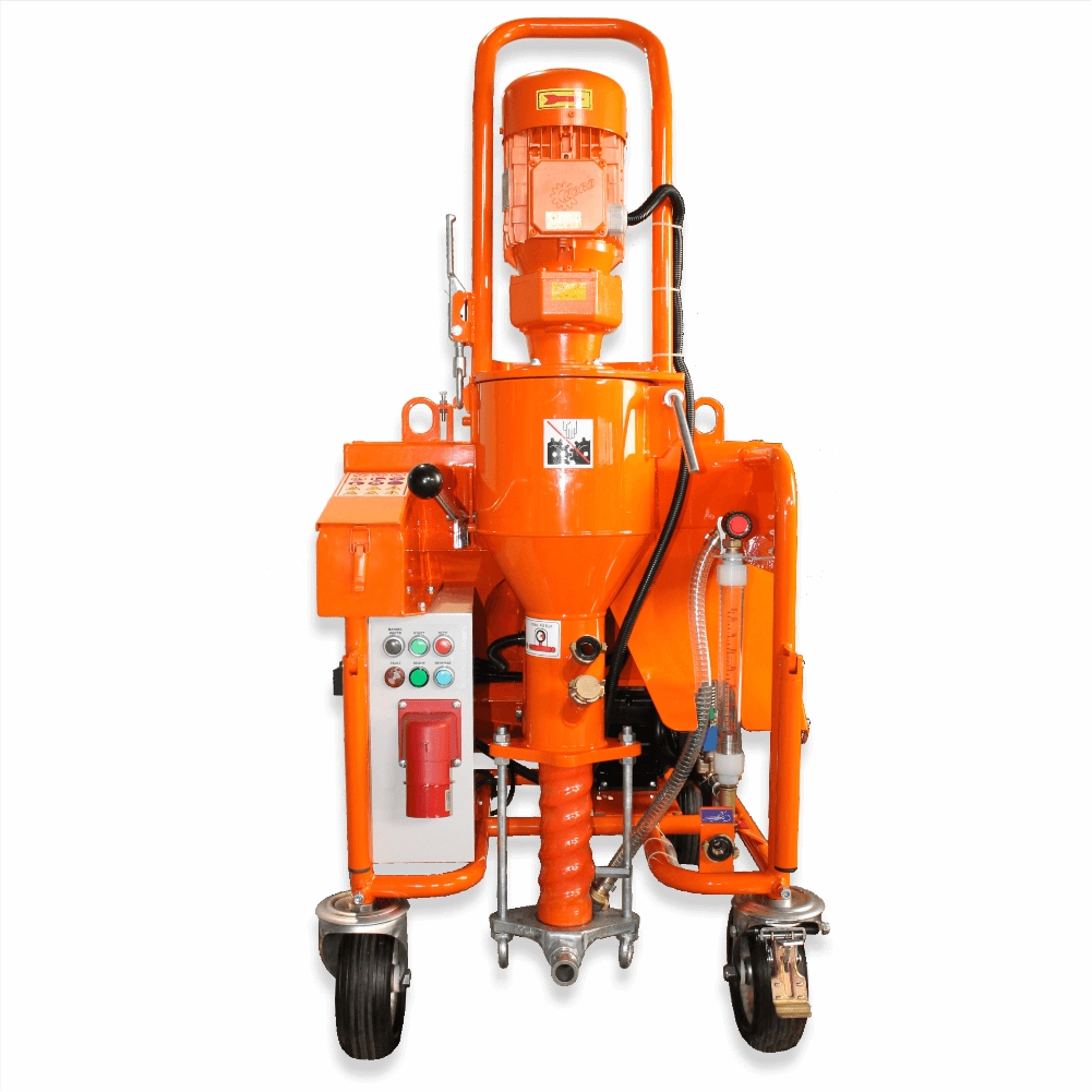 Masina de tencuit Bisonte PCS-K4 380V debit 6-40 l/min materiale preamestecate [6]