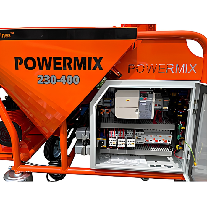 Masina de tencuit profesionala POWERMIX duo 230-380V monofazica sau trifazica [3]