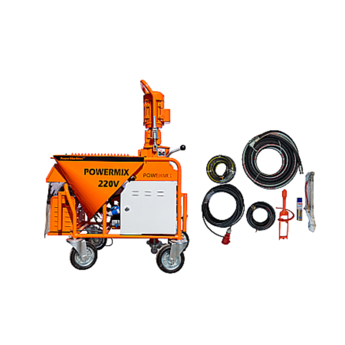 Masina de tencuit profesionala POWERMIX mono 230V monofazica [4]