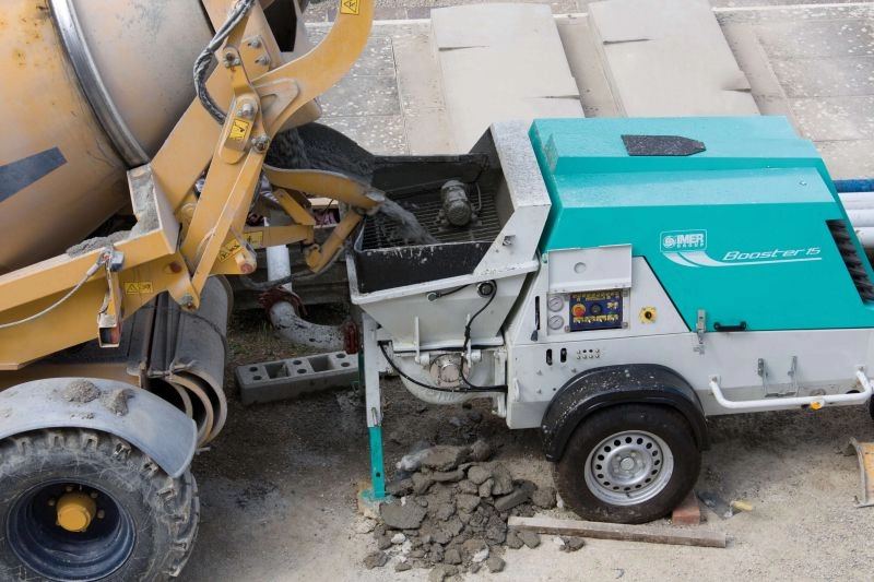 Pompa beton IMER BOOSTER 15 R KUBOTA StageV 22cp/2-15mc/h kit gresare/Imer View/remorcabila/doar pompa [5]