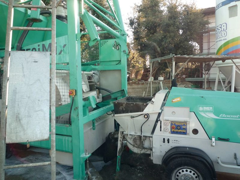Pompa beton IMER BOOSTER 15 R KUBOTA StageV 22cp/2-15mc/h kit gresare/Imer View/remorcabila/doar pompa [2]