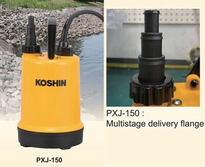 Pompa submersibila KOSHIN PXJ-150-BAB motor electric 220V/150W Ø 15-20-25 mm debit 5.7 mc/h [5]