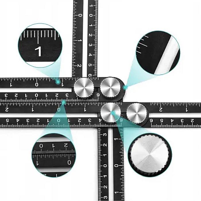 Sablon rigla marcator din aluminiu pentru carotare [3]