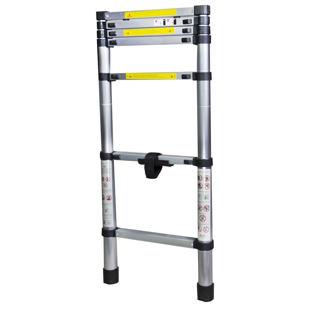 Scara telescopica aluminiu BISONTE STR1020 7 trepte,inaltime maxima 2.0 m [2]