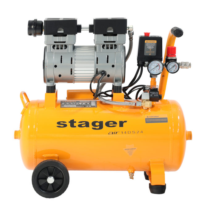 Stager Air 14DS24 compresor aer, 24L, 8bar, 135 L/min, monofazat, angrenare [2]