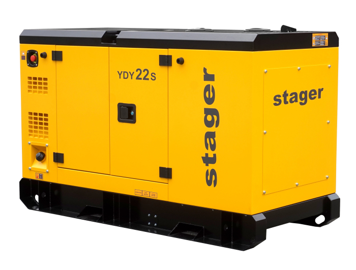 Stager YDY22S Generator insonorizat 22kVA, 87A, 1500rpm, monofazat, diesel [5]