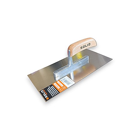 Gletiere, spacluri si mistri - Gletiera SOLID din inox 27cm maner de lemn