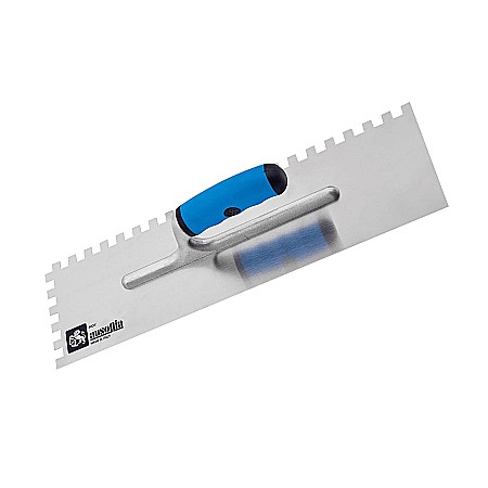 Gletiere, spacluri si mistri - Gletiera cu Dinti Inox AUSONIA - Maner Deschis - 42x12 cm