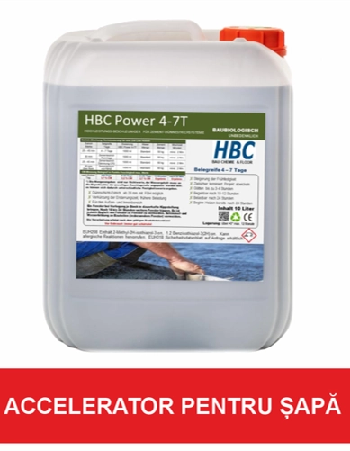 Piese masini de tencuit - Aditiv accelerator pentru sape HBC 4-7T Power, bidon 10L