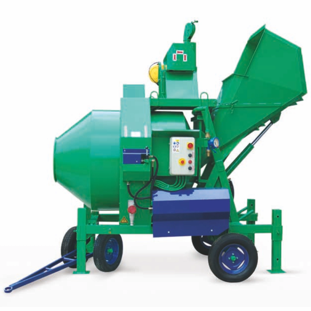 Betoniere profesionale si semiprofesionale - Betoniera cu automatizare BIR 1000E, motor 400V, 7,5 kW, 1000 l, 18 m³/h