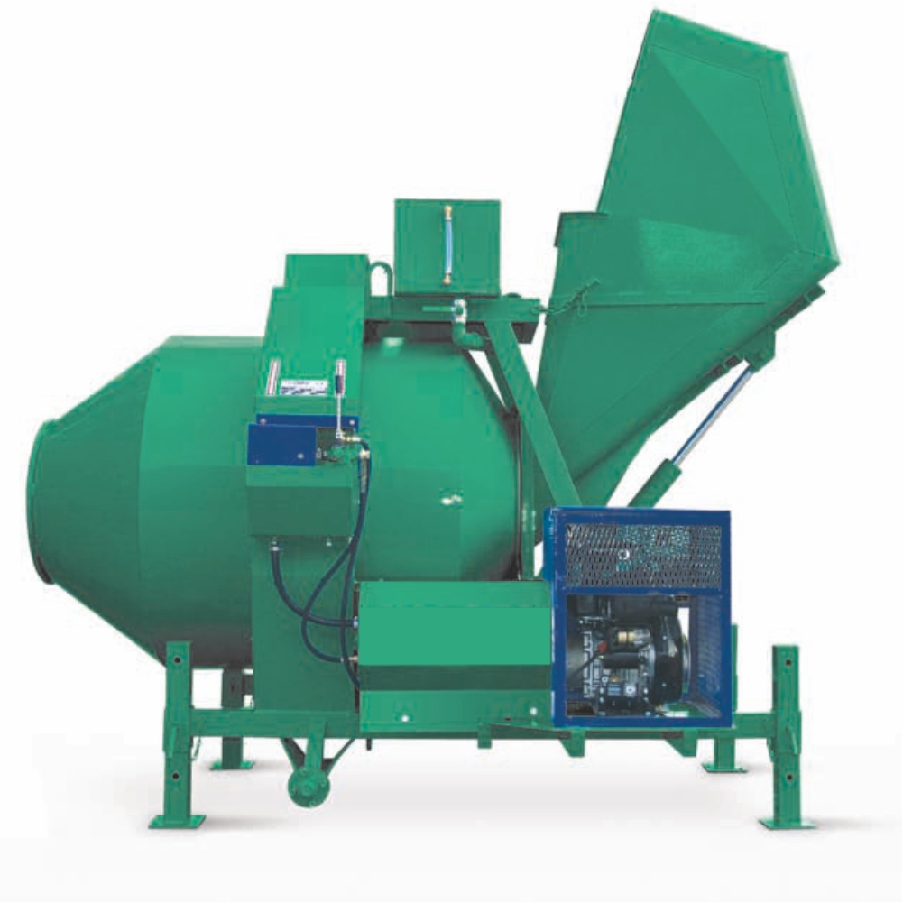 Betoniere profesionale si semiprofesionale - Betoniera cu automatizare BIR 500DM, motor Diesel, 7,5 kW, 500 l, 10 m³/h, pornire manuala