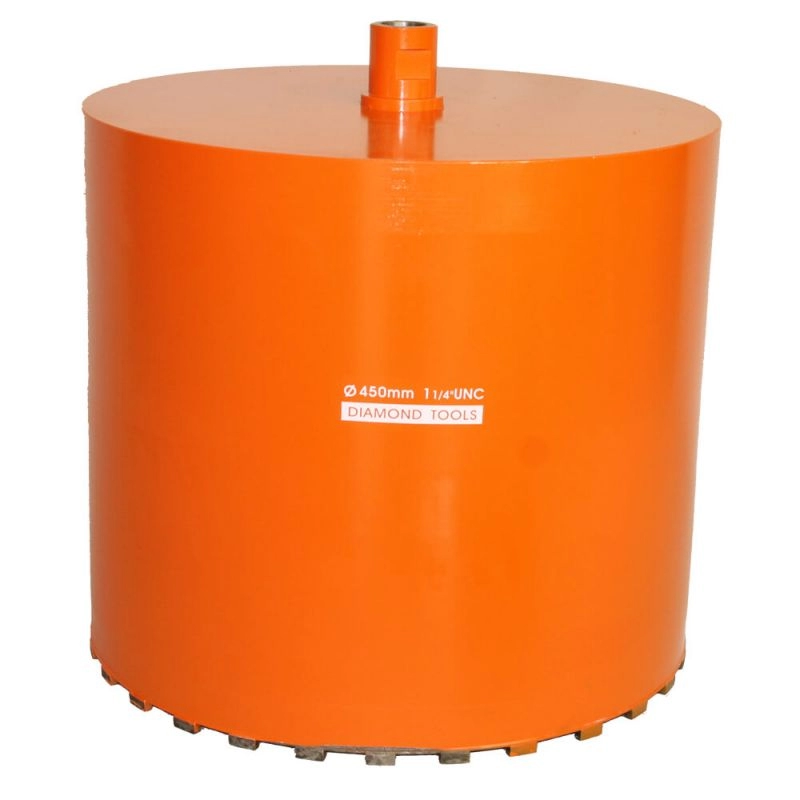Accesorii scule si utilaje - Carota Bisonte 450 x 400 mm diamantat-sudat, prindere UNC 1 1/4″