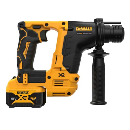 Ciocan rotopercutor SDS Plus DeWALT DCH072P2, 1.1 J, cu 2 acumulatori XR 12V / 5.0Ah si incarcator [2]