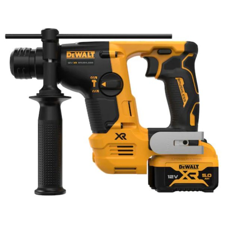 Ciocan rotopercutor SDS Plus DeWALT DCH072P2, 1.1 J, cu 2 acumulatori XR 12V / 5.0Ah si incarcator [1]