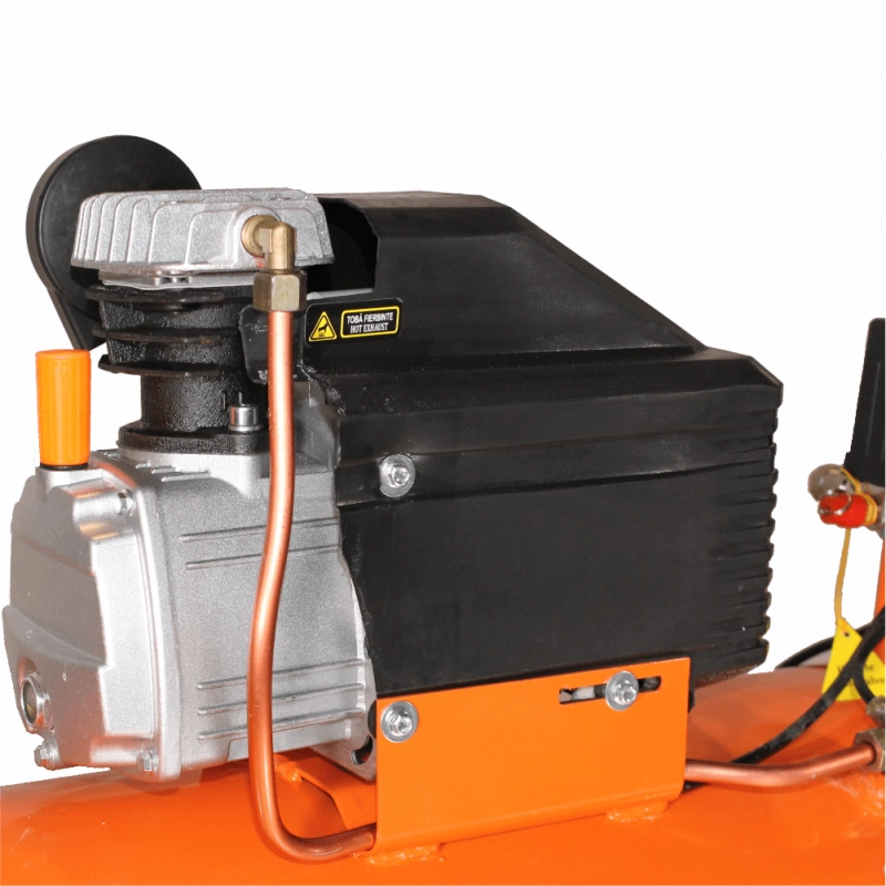 Compresor de aer cu piston BISONTE SF020-100 cu ulei 230V 2,0 cp, debit aer 187 l/min presiune 8 bar [4]
