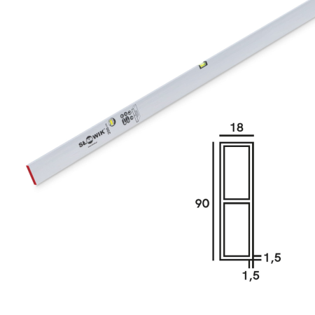 Dreptar cu 2 bule - 200 cm [1]