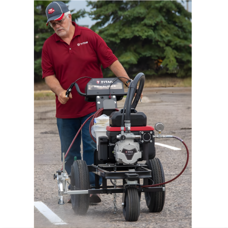 Echipament pentru marcaje Titan POWRLINER 3500-72V, baterie, debit 2.8l/min motor Honda eGX 72V [3]