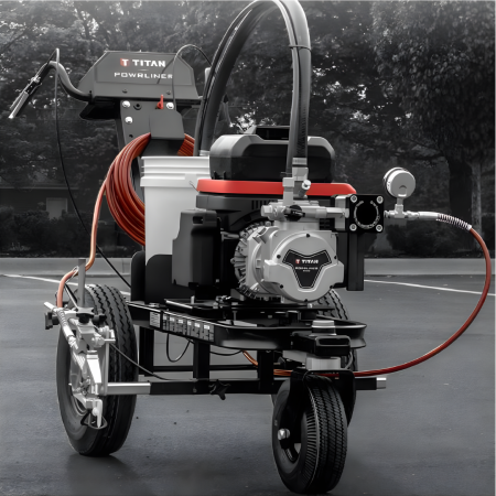 Echipament pentru marcaje Titan POWRLINER 3500-72V, baterie, debit 2.8l/min motor Honda eGX 72V [2]