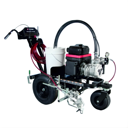 Echipamente de marcaje rutiere - Echipament pentru marcaje Titan POWRLINER 3500-72V, baterie, debit 2.8l/min motor Honda eGX 72V