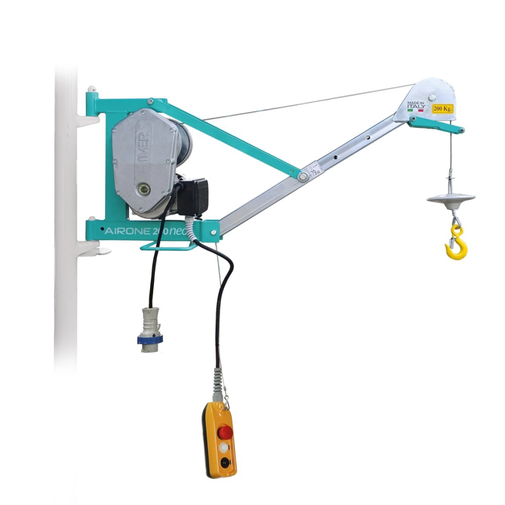 Electropalane - Electropalan IMER AIRONE 200 NEO sarcina maxima 200 kg inaltime maxima 30 m motor 230V 0.75 kW